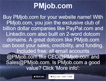 Tablet Screenshot of pmjob.com